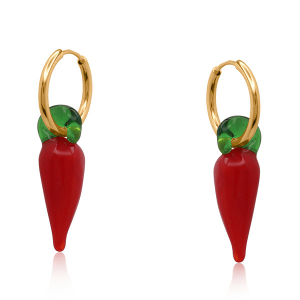 Chilli Pepper Hoop Earrings - Hauslife