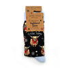 Christmas Highland Cow Socks | Bamboo Socks | Blue Socks - Hauslife