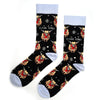 Christmas Highland Cow Socks | Bamboo Socks | Blue Socks - Hauslife
