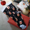 Christmas Highland Cow Socks | Bamboo Socks | Blue Socks - Hauslife