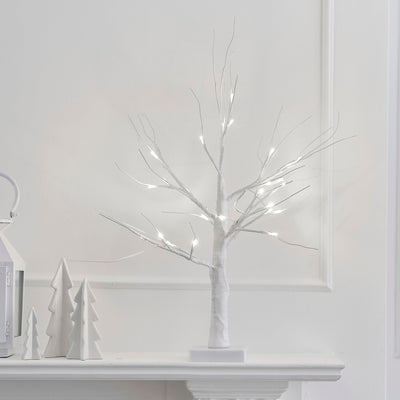 Christmas White Twig Tree with Lights - Hauslife