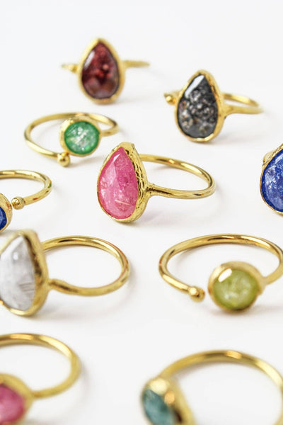 CIRCLE & TEARDROP RINGS - Hauslife