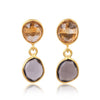 Citrine & Smokey Quartz Earrings - Hauslife