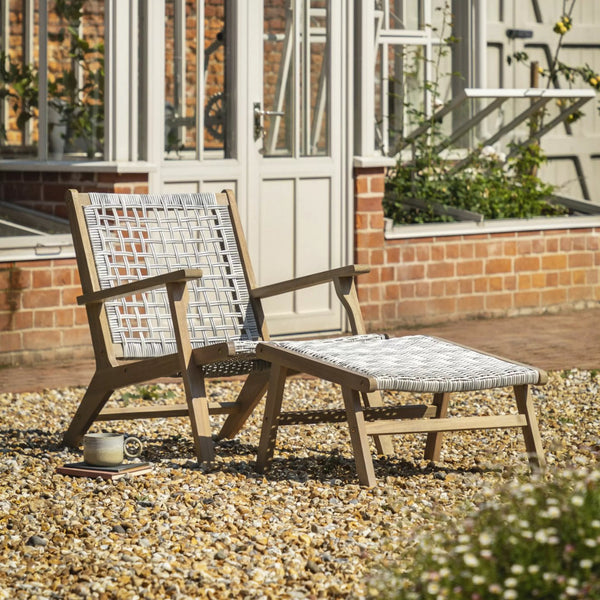 Clifton Lounge Chair with Footstool - Hauslife