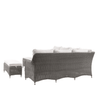 Clifton Rattan Corner Dining Set – Outdoor Sofa & Rising Table Set - Hauslife