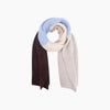 Colour Block Heavyweight Scarf in Blue/Brown - Hauslife