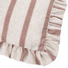 Connie Striped Ruffle Cushion Clay Pink - Hauslife