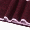 Contrast Trim Triangle Heavyweight Scarf in Berry/Pink - Hauslife