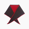Contrast Trim Triangle Heavyweight Scarf in Brown/Red - Hauslife