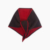 Contrast Trim Triangle Heavyweight Scarf in Brown/Red - Hauslife