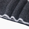 Contrast Trim Triangle Heavyweight Scarf in Dark Grey/Light Grey - Hauslife