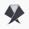 Contrast Trim Triangle Heavyweight Scarf in Dark Grey/Light Grey - Hauslife