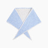 Contrast Trim Triangle Heavyweight Scarf in Light Blue/Cream - Hauslife