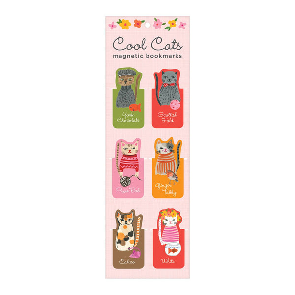 Cool Cats Magnetic Bookmarks (Bookmark) - Hauslife