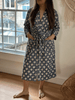 Cotton Kimono - Blue Lotus Blockprint - Hauslife