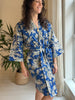 Cotton Kimono - Cobalt Toile de Jouy - Hauslife