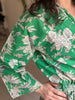 Cotton Kimono - Emerald Toile de Jouy - Hauslife