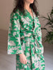 Cotton Kimono - Emerald Toile de Jouy - Hauslife