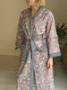 Cotton Kimono - Grey Carnations - Hauslife