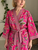 Cotton Kimono - Hot Pink Paisley - Hauslife