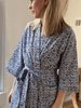 Cotton Kimono - Lilac Floral Block Print - Hauslife