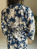 Cotton Kimono - Navy Blue Toile De Jouy - Hauslife