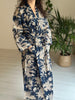 Cotton Kimono - Navy Blue Toile De Jouy - Hauslife