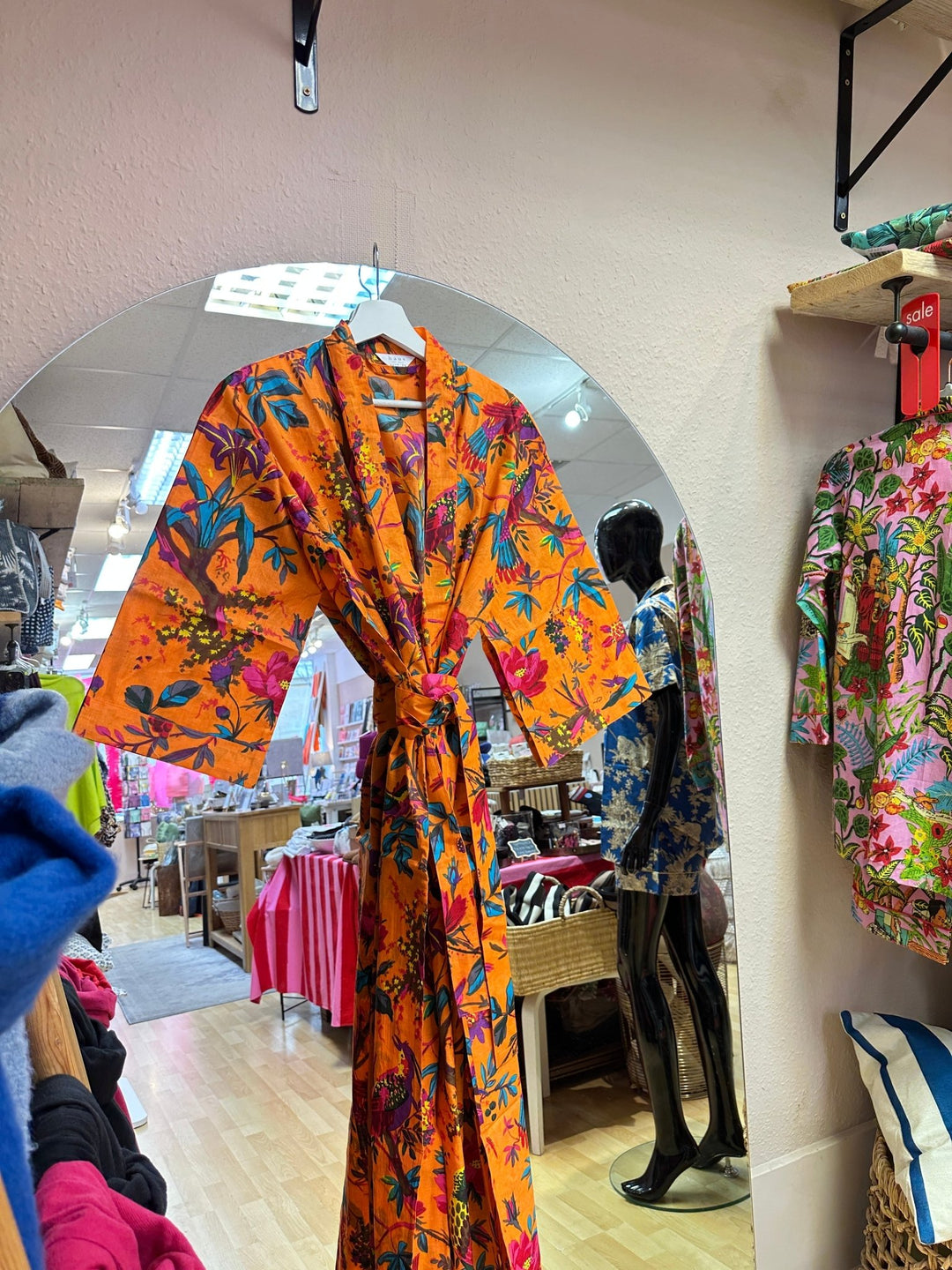 Cotton Kimono - Orange Botanical - Hauslife