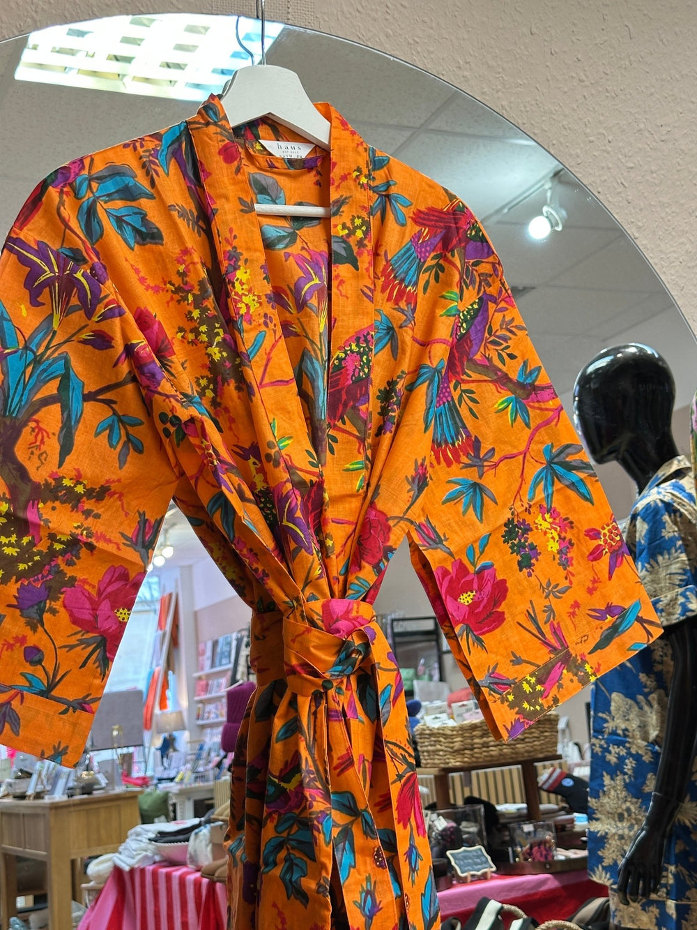 Cotton Kimono - Orange Botanical - Hauslife