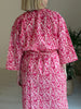Cotton Kimono - Pink Floral Block Print - Hauslife