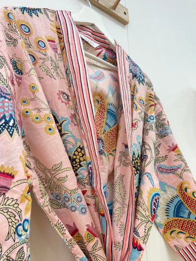 Cotton Kimono - Pink Paisley - Hauslife