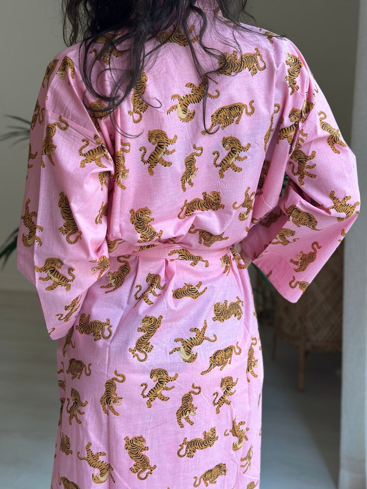 Cotton Kimono - Pink Tiger - Hauslife