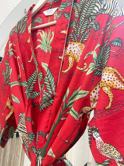 Cotton Kimono - Red Jungle - Hauslife