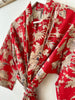 Cotton Kimono - Red Toile de Jouy - Hauslife