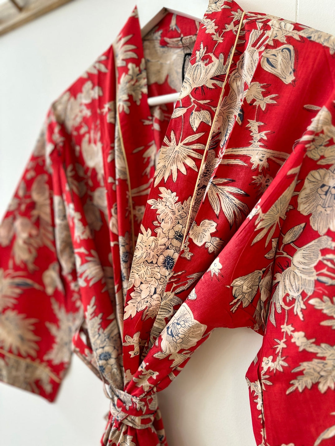Cotton Kimono - Red Toile de Jouy - Hauslife
