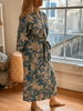 Cotton Kimono - Slate Toile de Jouy - Hauslife