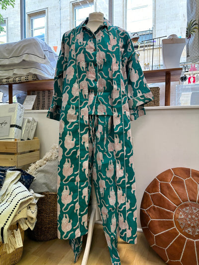Cotton Kimono - Teal Tigers - Hauslife