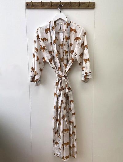 Cotton Kimono - White Jaguar - Hauslife