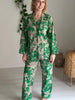 Cotton Pyjama Set - Emerald Toile de Jouy - Hauslife