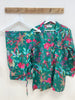 Cotton Pyjama Set - Green Botanical - Hauslife