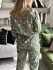Cotton Pyjama Set - Green Floral Block Print - Hauslife