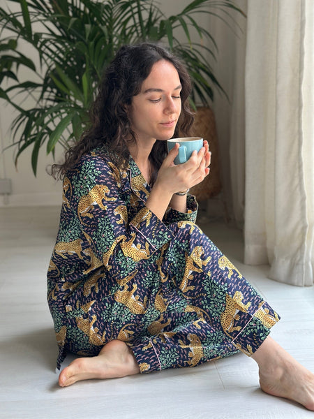 Cotton Pyjama Set - Jaguars in the Jungle - Hauslife