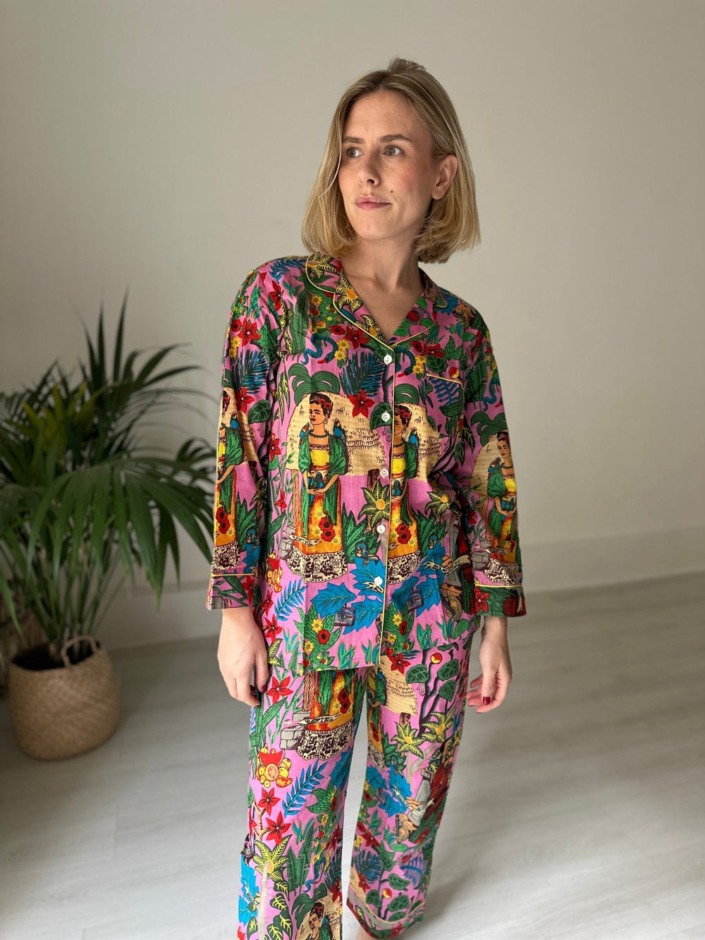 Cotton Pyjama Set - Pink Frida - Hauslife