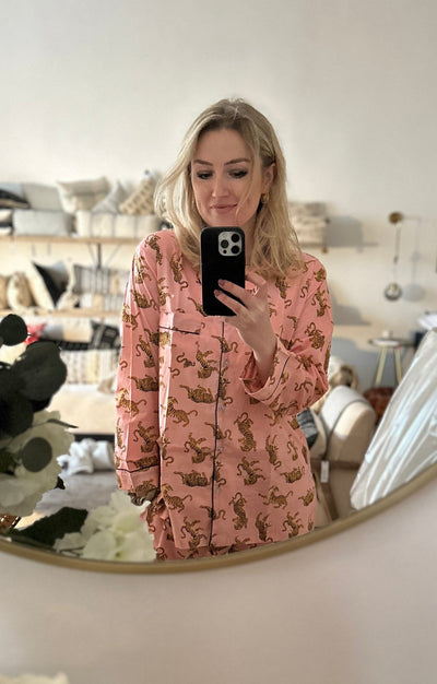 Cotton Pyjama Set - Pink Tigers - Hauslife