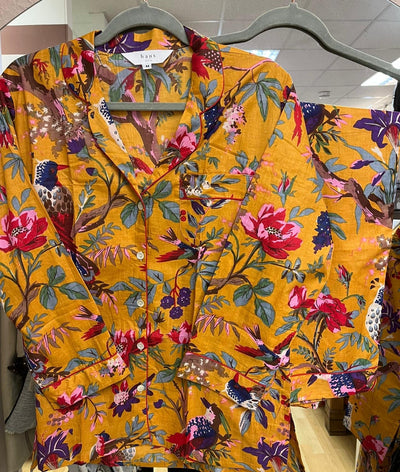 Cotton Pyjama Set - Saffron Botanical - Hauslife