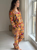 Cotton Pyjama Set - Saffron Botanical - Hauslife