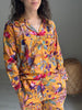 Cotton Pyjama Set - Saffron Botanical - Hauslife