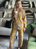 Cotton Pyjama Set - Saffron Toile De Jouy - Hauslife