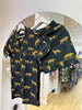 Cotton Pyjama Shorts Set - Black Jaguar - Hauslife