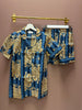 Cotton Pyjama Shorts Set - Blue Tiger - Hauslife
